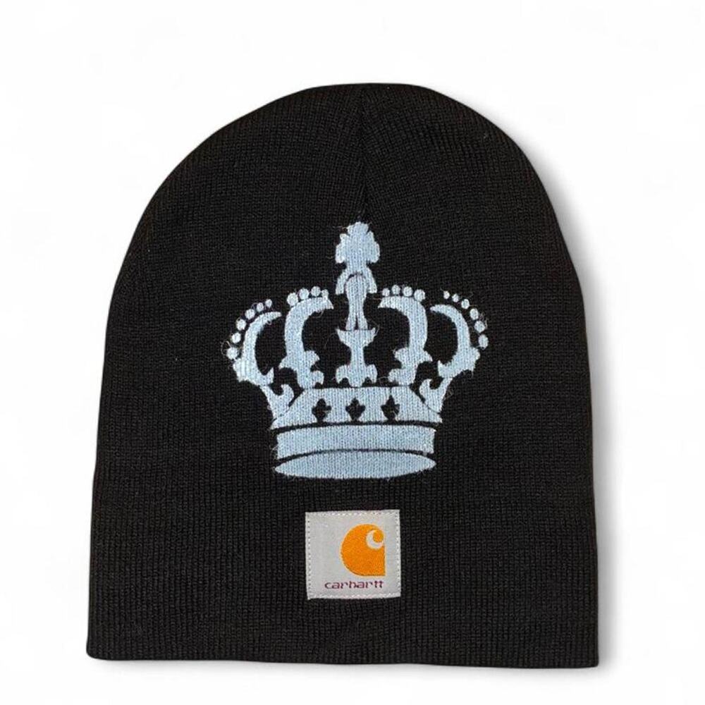 Custom carhartt skullcapbeanie in black